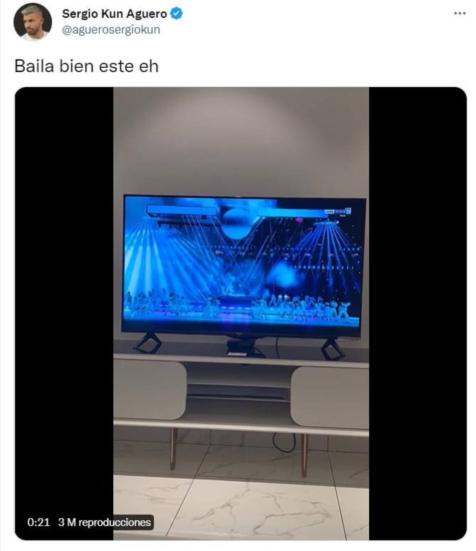 Kun Agüero en Twitter. Foto: captura Twitter.