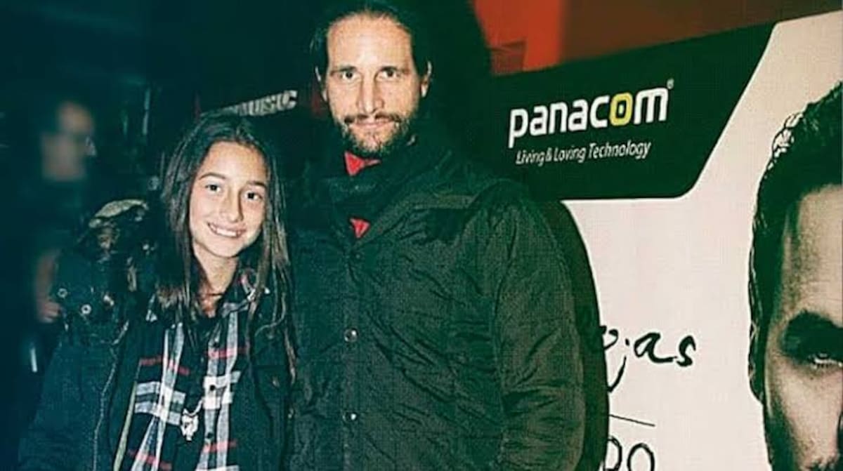 Darío Giordano junto a su hija Azul