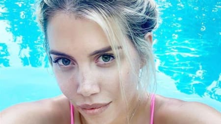 Wanda Nara calentó las redes en toples