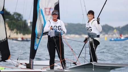 Travascio-Branz salvaron el día de la vela en Tokio 2020: Lange terminó entre lágrimas y Carranza lesionada