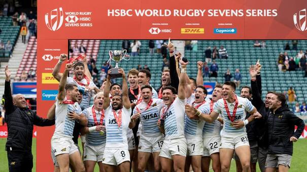 Otra vez campeones: Los Pumas 7s se consagraron en Londres y consiguieron el tercer título de la temporada