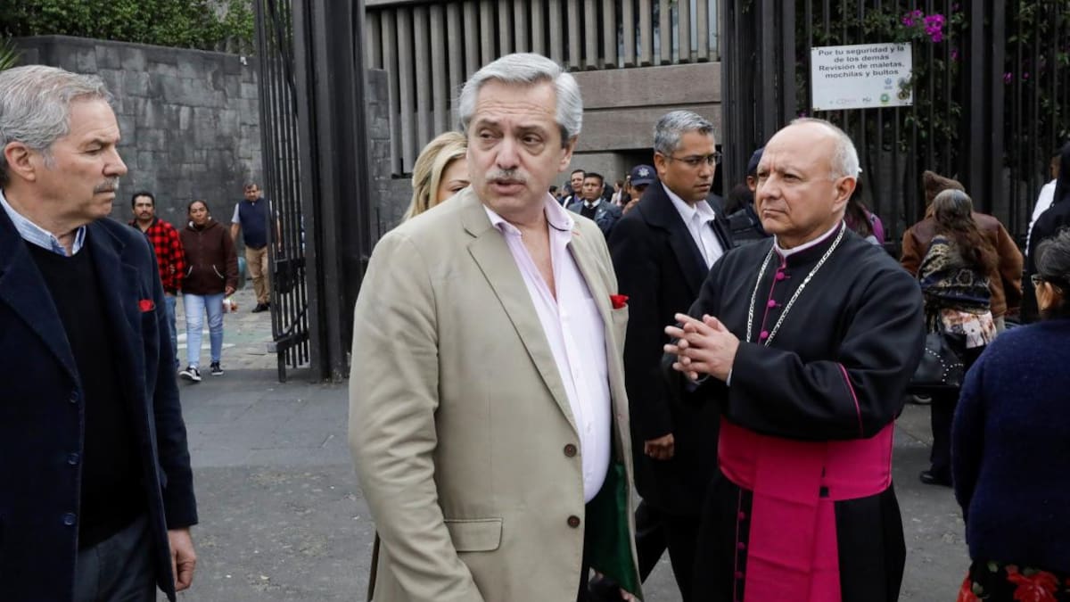 Alberto Fernández en Basílica de la Virgen de Guadalupe, REUTERS