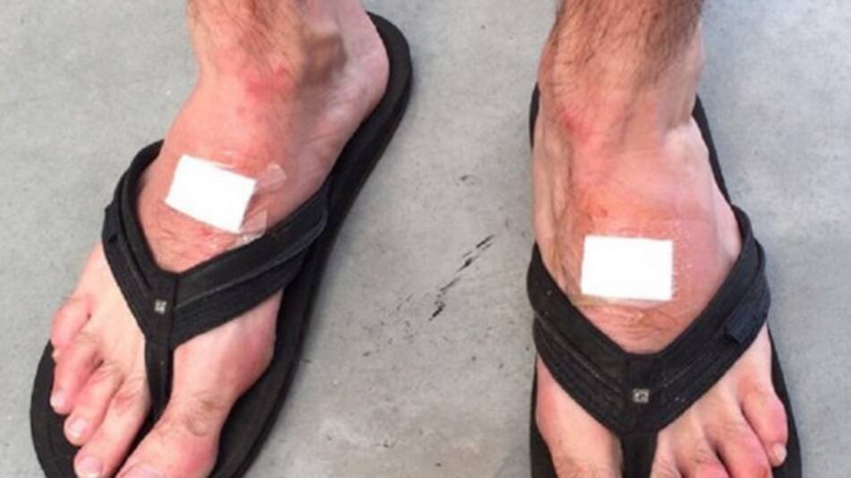 Pies de Leonardo Mayer