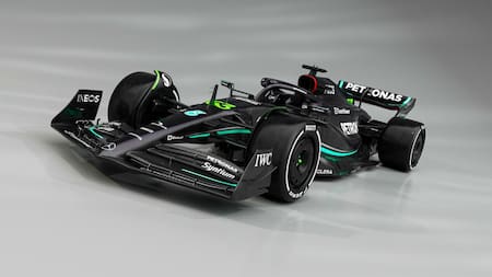 Mercedes F1 W14, Foto Twitter @MercedesAMGF1