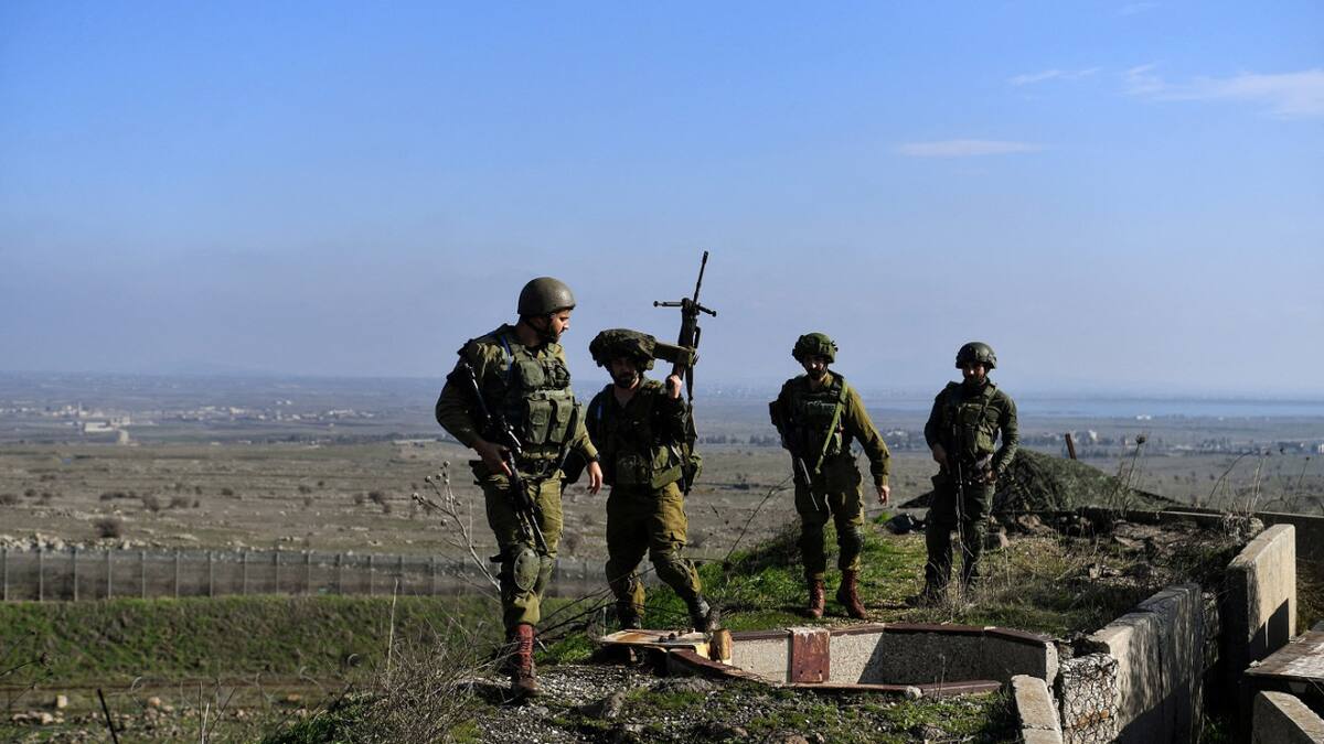 Soldados israelíes en la frontera con Siria. Foto: Reuters