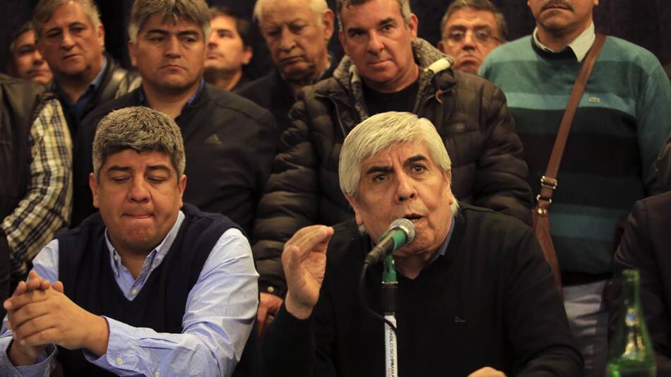 Conferencia de prensa de Hugo Moyano (NA)