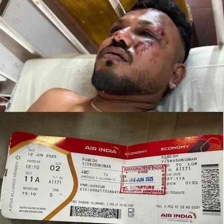 Sobreviviente en el accidente de India. Fuente: NA