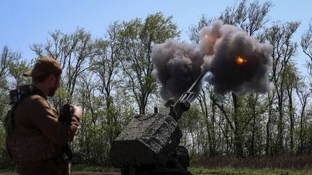 Ejército de Ucrania en la guerra con Rusia. Foto: REUTERS/Anatolii Stepanov.