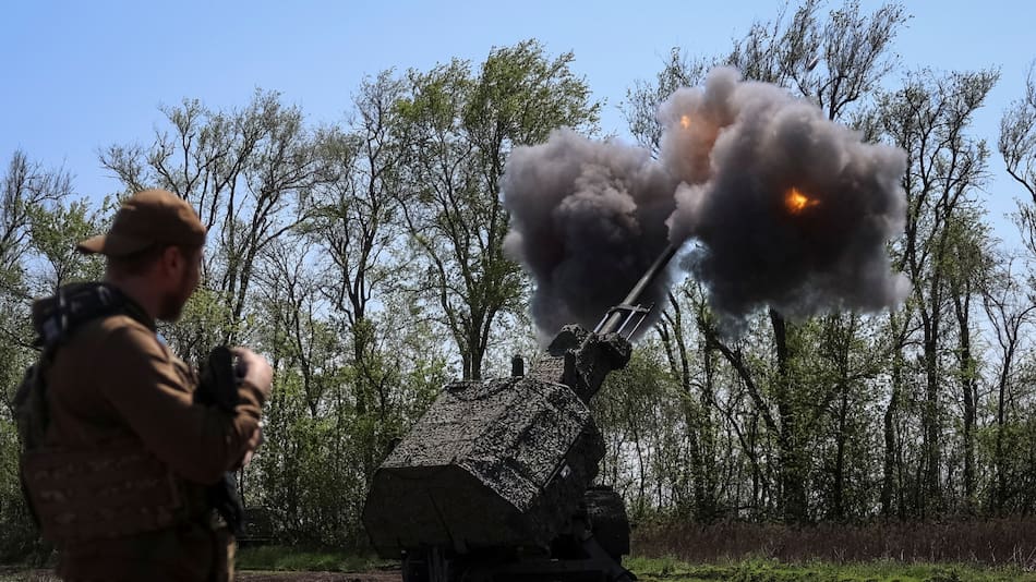 Ejército de Ucrania en la guerra con Rusia. Foto: REUTERS/Anatolii Stepanov.