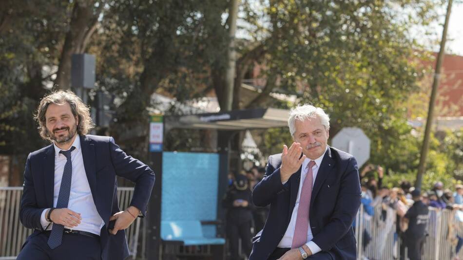 Santiago Cafiero y Alberto Fernández, NA