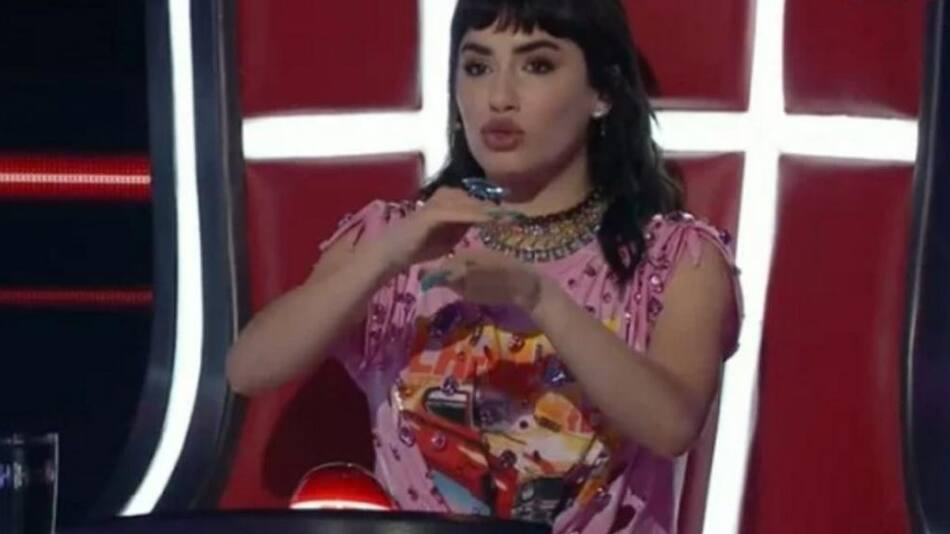Lali Esposito en La Voz Argentina. Foto: captura de TV.