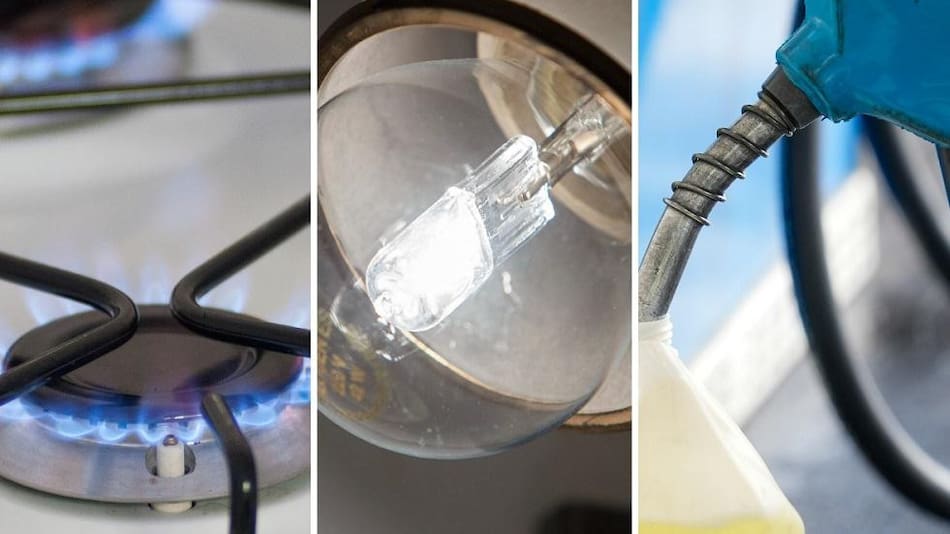 Aumento de gas, luz y combustibles. Foto: NA.