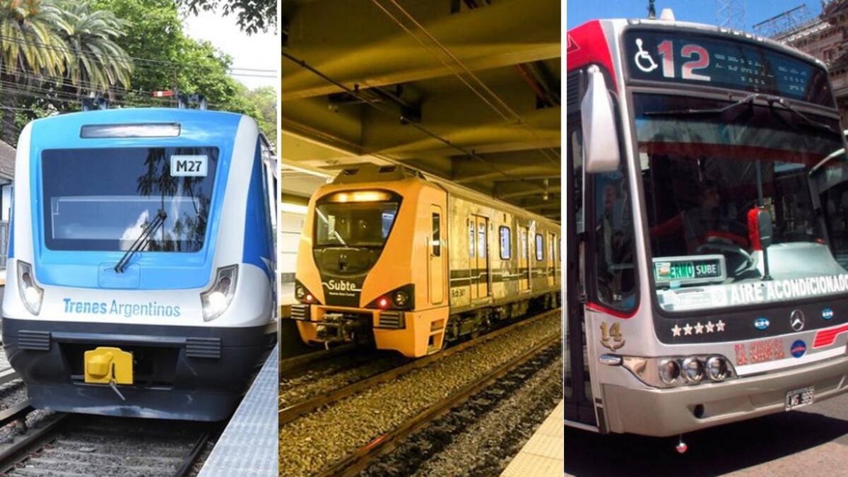 Paro de transportes, colectivos, trenes y subtes