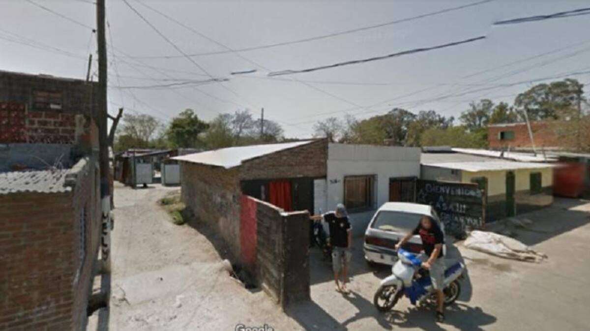 El barrio rosarino donde fue acribillado el albañil. Foto: NA.