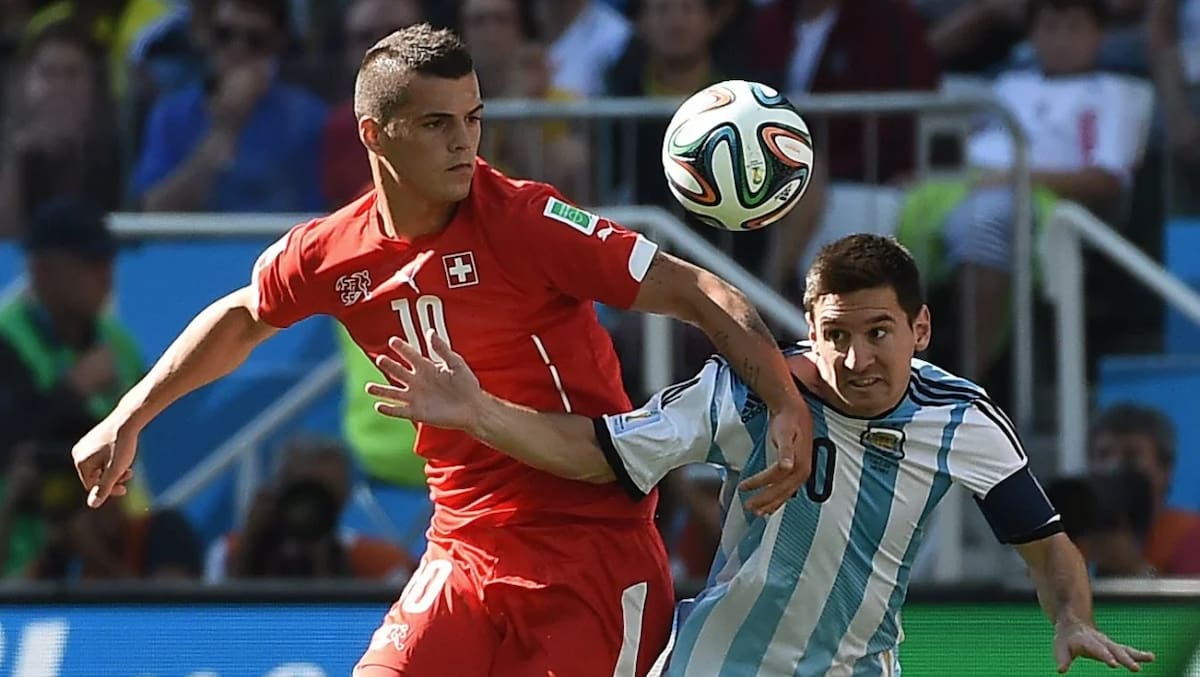 Argentina vs. Suiza en el Mundial 2014.