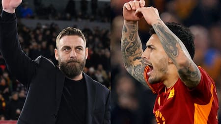 Daniele De Rossi y Leandro Paredes. Fotos: NA.