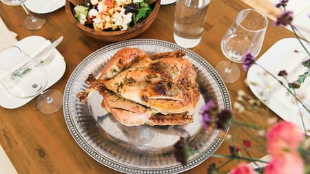 Cena para el Día de Acción de Gracias. Foto: Unsplash.