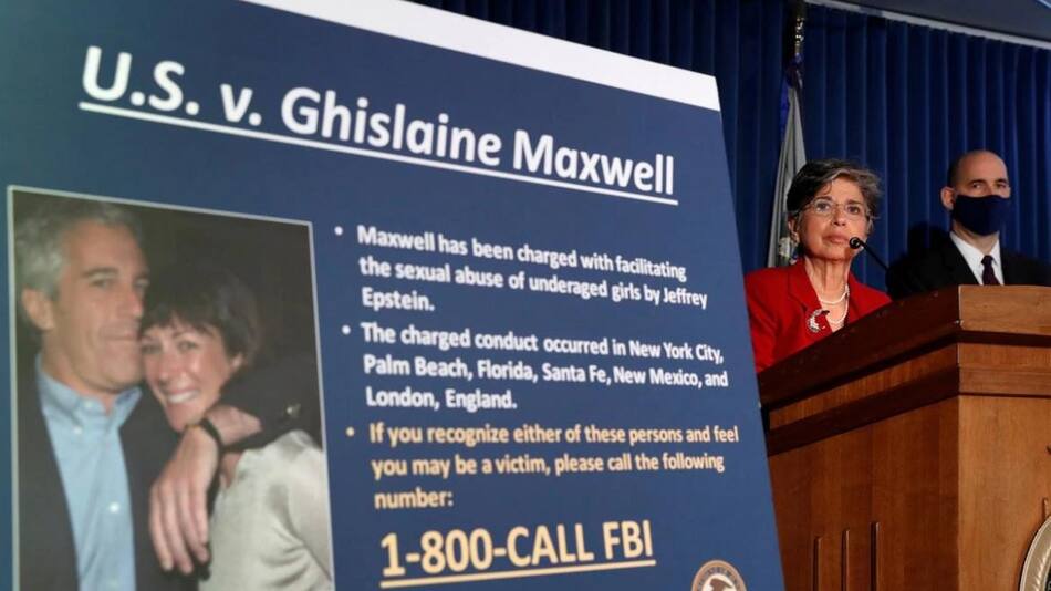 Investigación contra Ghislaine Maxwell. Foto: EFE.