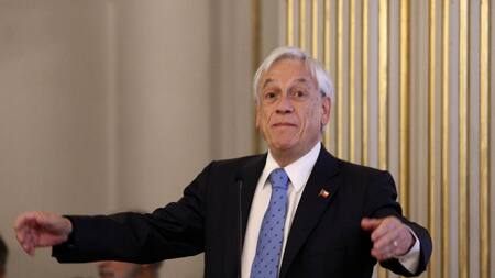 Sebastián Piñera en el encuentro del Grupo Libertad. Foto: NA.