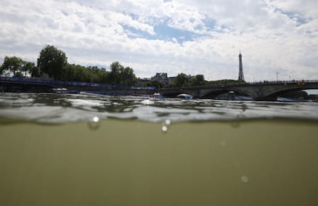 Río Sena; Juegos Olímpicos de París 2024. Foto: Reuters.