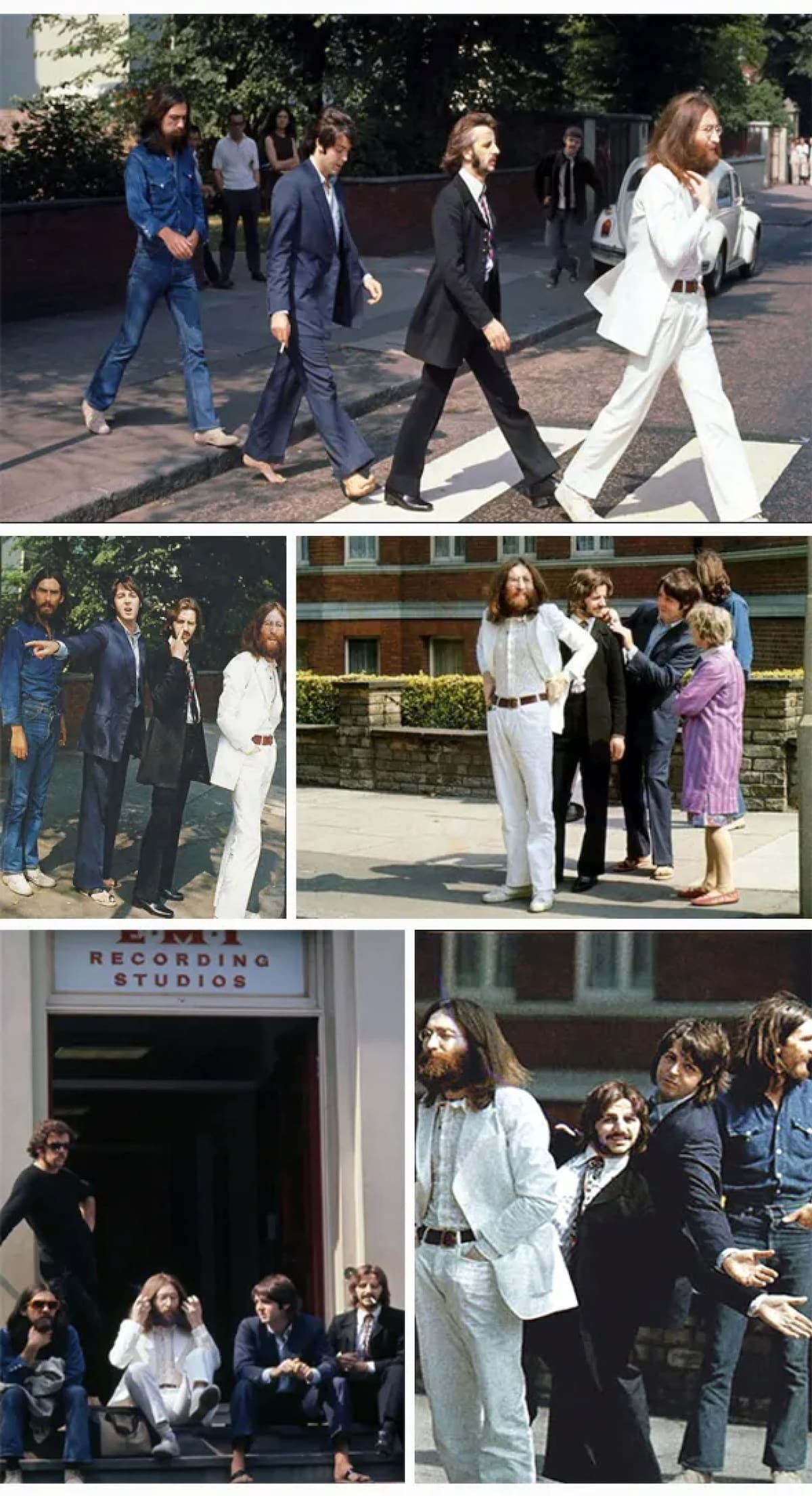 La icónica foto de The Beatles que fue portada de Abbey Road.