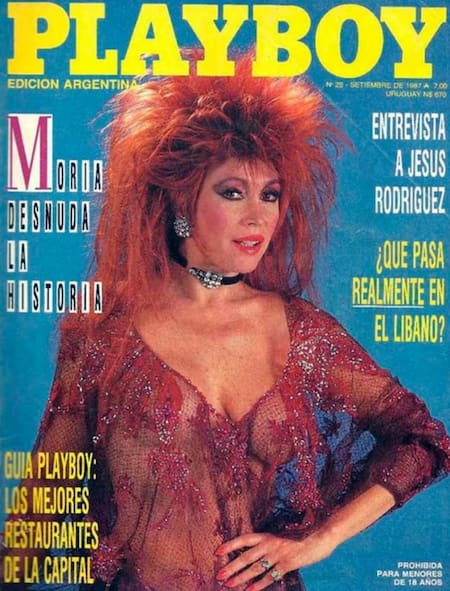 Tapas de Playboy Argentina - Moria Casán