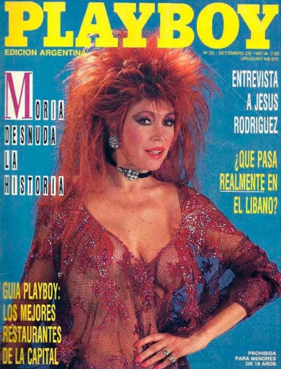 Tapas de Playboy Argentina - Moria Casán