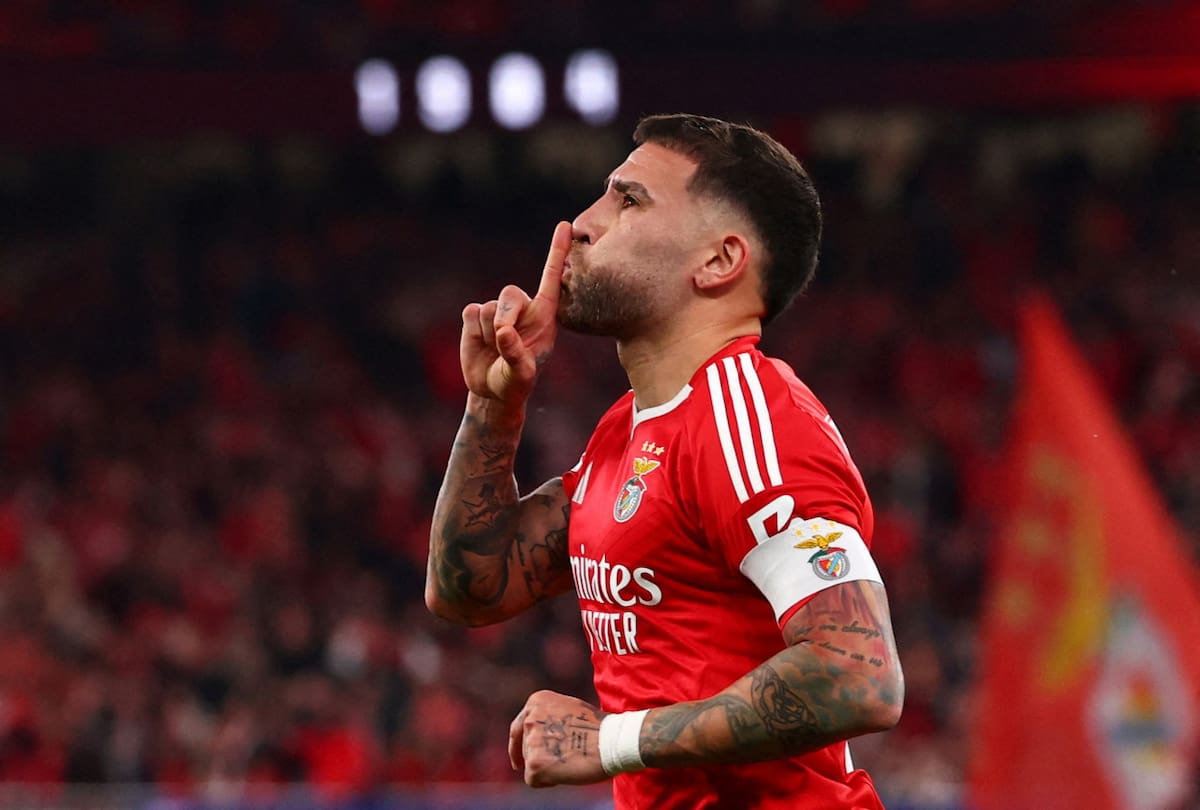Nicolás Otamendi. Foto: Reuters/Pedro Nunes