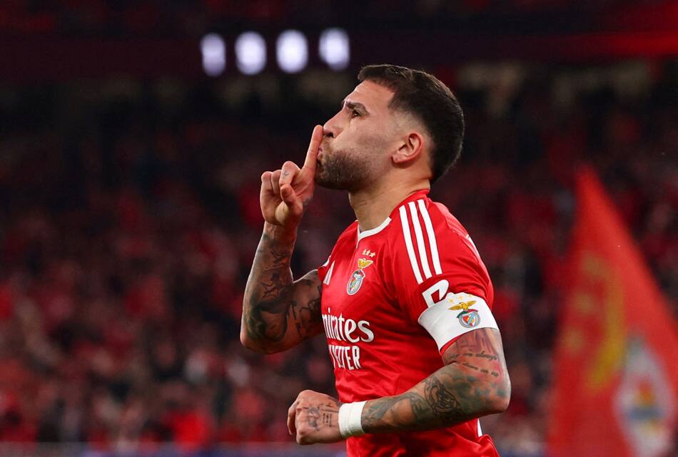 Nicolás Otamendi. Foto: Reuters/Pedro Nunes