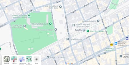 Barrio de Caballito. Foto: Google maps.