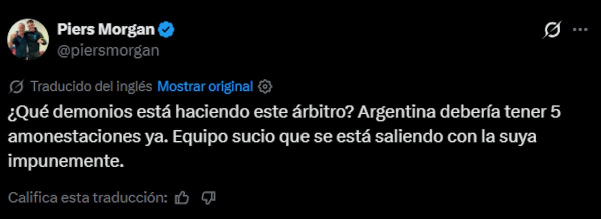 Periodista británico Piers Morgan.