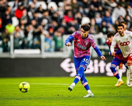 Matías Soulé 30; Juventus. Foto: Instagram @matiassoule11.