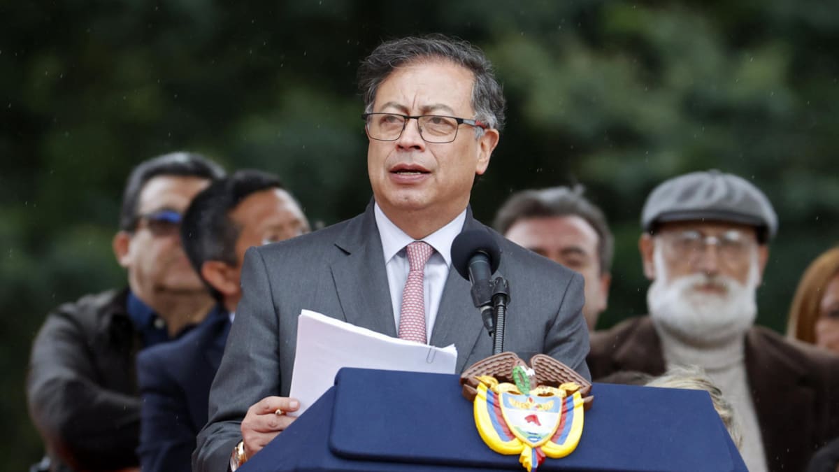Gustavo Petro en la conmemoración del aniversario de la Batalla de Boyacá. Foto: EFE.