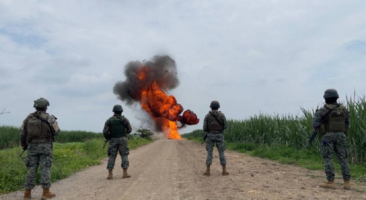 Operativo de las Fuerzas Armadas de Ecuador. Foto: X @FFAAECUADOR