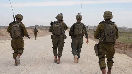 Soldados israelíes en la Franja de Gaza; guerra Israel-Hamás: Foto: X @idfonline