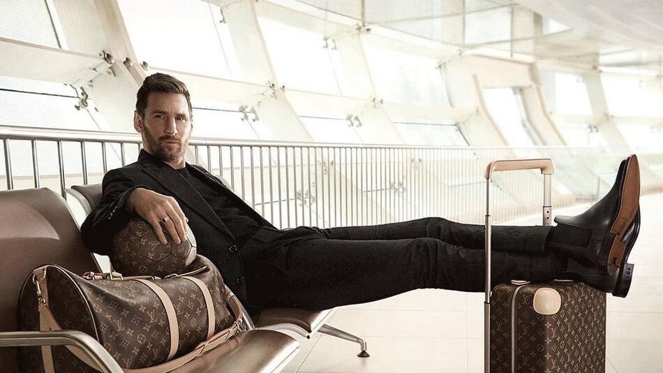 Campaña de Lionel Messi para Louis Vuitton. Foto: NA.
