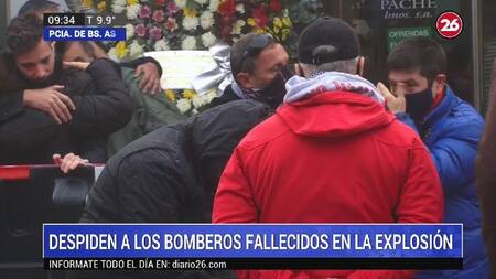 Despedida de bombero fallecido
