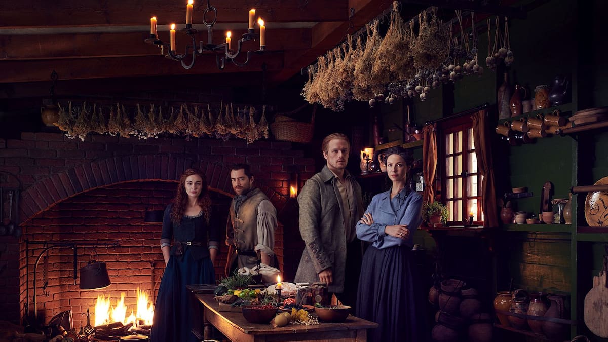 Se casó uno de los actores de Outlander, pero su esposa de la ficción no fue a la boda