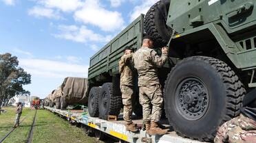 El Ejército Argentino, listo para el ejercicio militar “Libertador”: transportaron más ochenta tanques y vehículos de combate