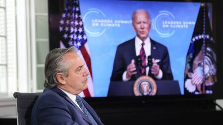 Alberto Fernández en Cumbre con Joe Biden, NA