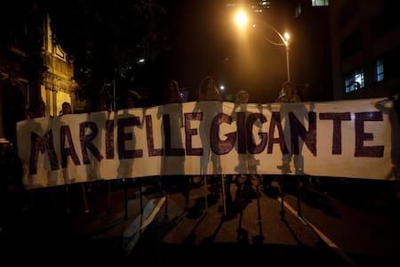 Marcha para despedir a Marielle Franco, concejal asesinada (Reuters)
