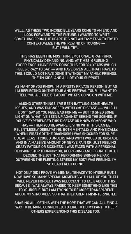 Mensaje de Justin Timberlake sobre la enfermedad de Lyme