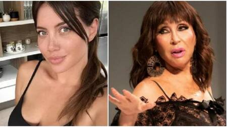 Wanda Nara y Moria Casán. Fotos: archivo.