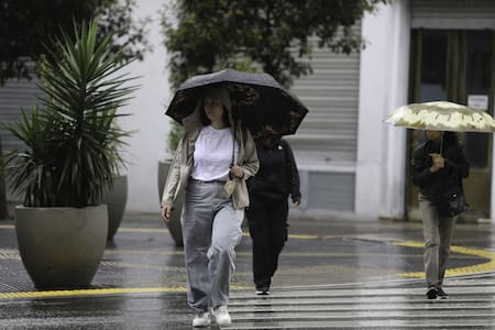 Lluvias en Buenos Aires. Foto: NA/Daniel Vides