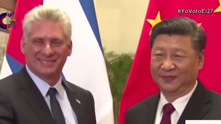 Xi Jinping y Díaz-Canel. Foto Reuters.