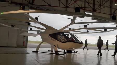 Taxis voladores, Francia. Foto: AFP.