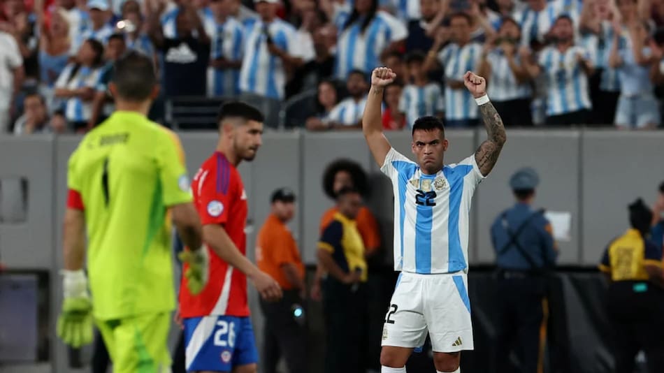 Argentina vs. Chile. Foto: NA.