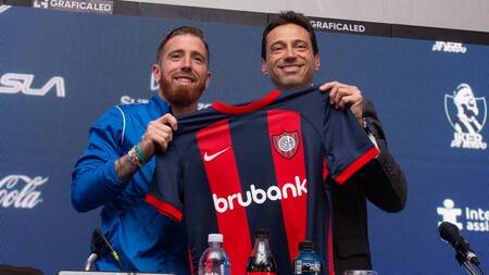 Iker Muniain fue presentado en San Lorenzo. Foto: X.