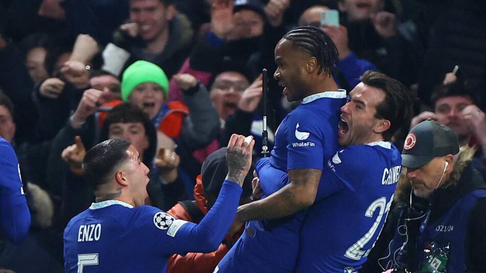 Festejo del Chelsea ante el Borussia Dortmund por la Champions League. Foto: REUTERS.