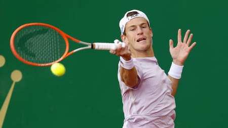 Diego Schwartzman en el Masters 1000 de Montecarlo, REUTERS
